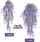 4PCS - Fake Ivy Artificial Hanging Plants (Purple) 7.87"D x 5.9"W x 3.54"H
